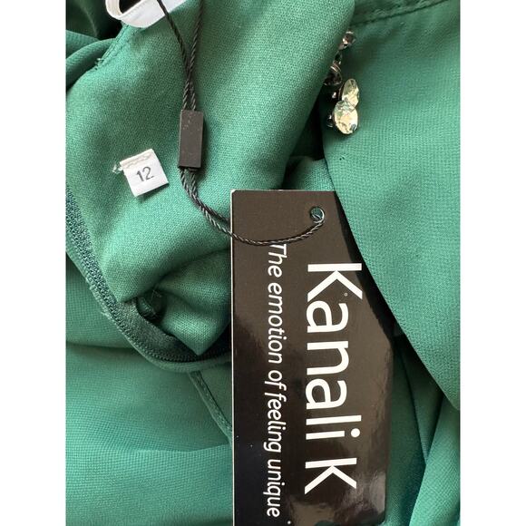 New KANALI K Women's Hunter Halter Neck A-line Bridesmaid Gown Size 12 - Picture 7 of 8